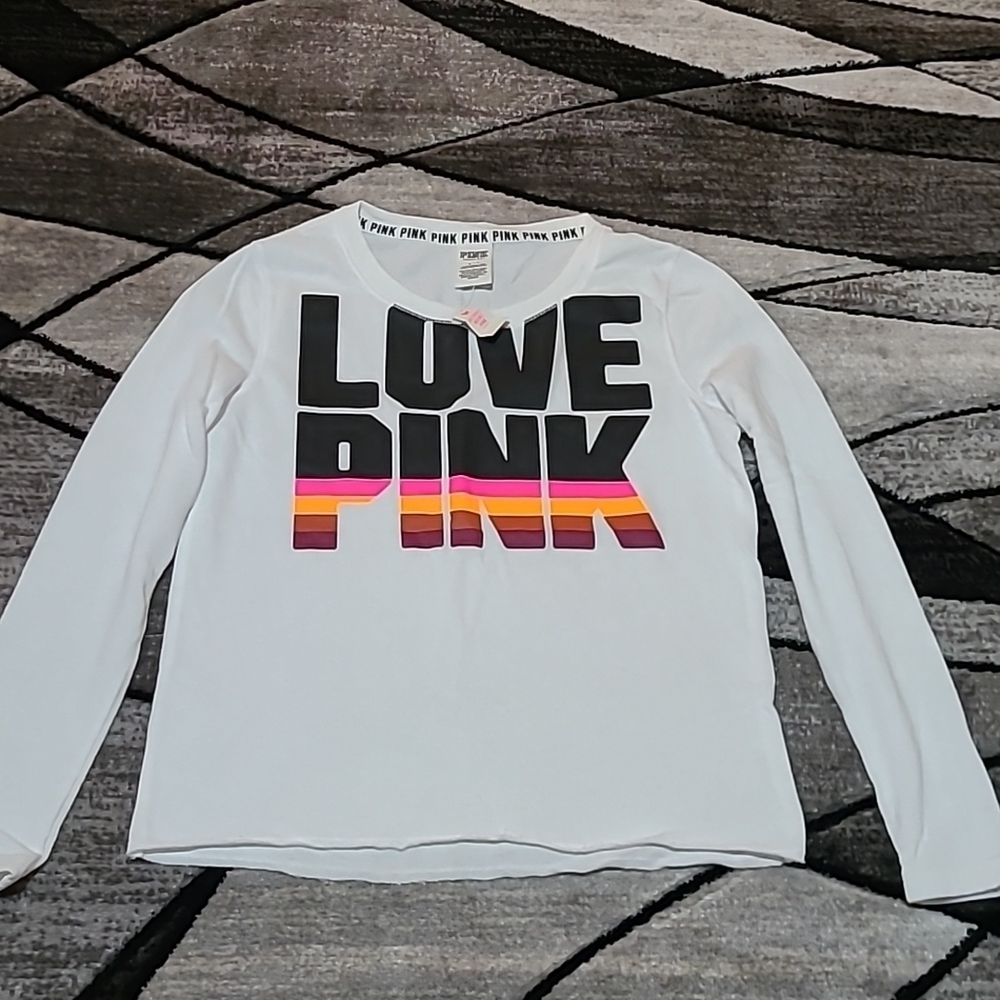 VS PINK 2016 Bengal Stripe Sweatshirt